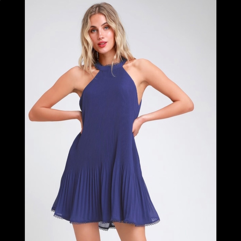 Pleated Swing Dress